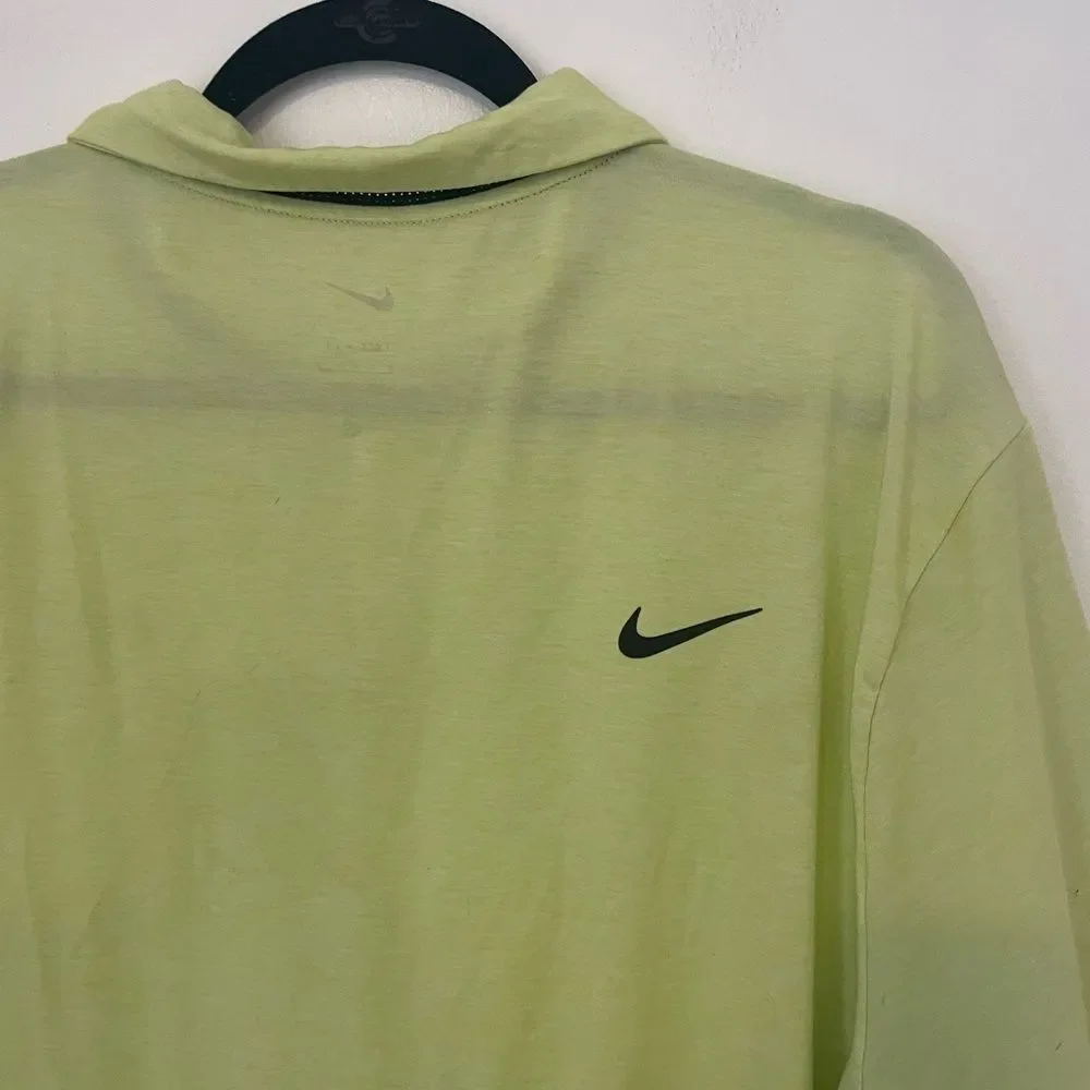 Nike Dri-FIT Tour Men's Golf Polo xlarge Light Lemon Twist/Black